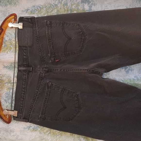 W 34 L 35 LEVI'S VINTAGE Black denim red tag button up jeans - Picture 2 of 9